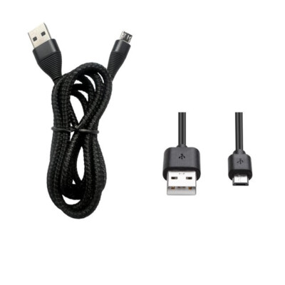 3.3 FT Nylon Braided USB Cable Mirco USB FOR Cloud Mobile Stratus C5 Elite / C5