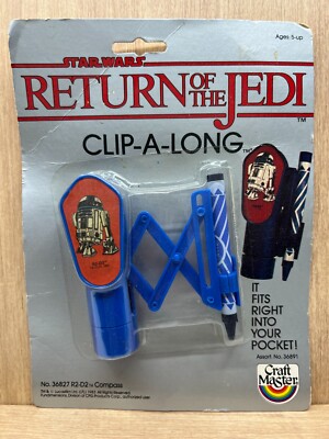 R2-D2 Craft Master 1983 Return of the Jedi Clip a Long Compass 