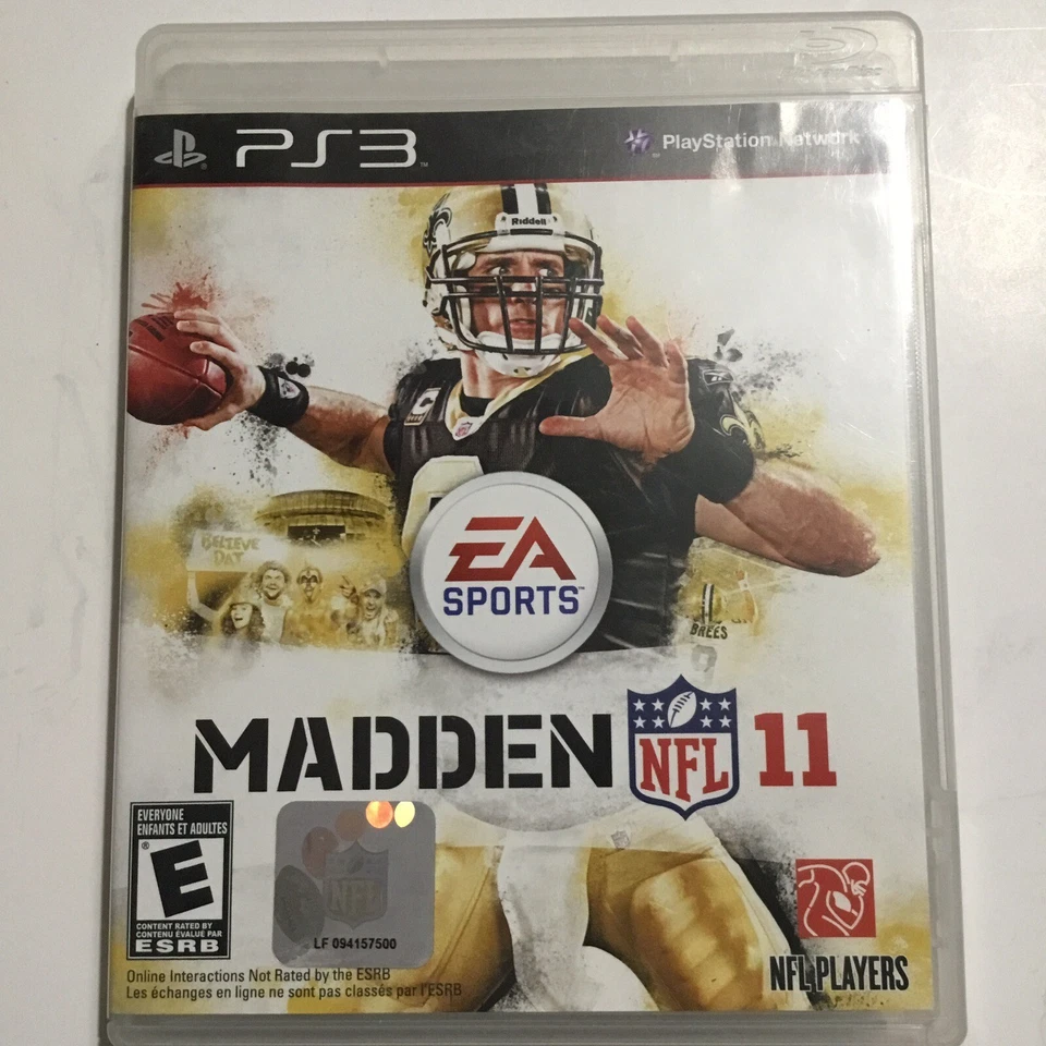 Madden 11 NFL PlayStation 3 Video game ￼2010 ￼Sony Tested And Complete - Image 2 of 4