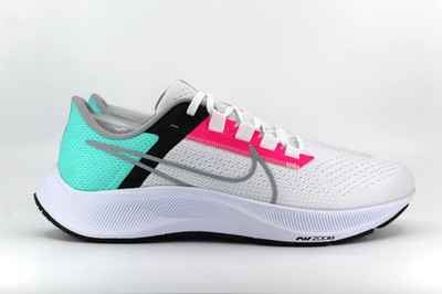Nike Air Zoom Pegasus 38 Laufschuhe UK 11 Weiß Wolf Grau Pink CW7356-102