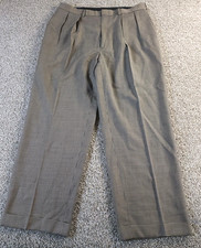 Vintage Polo Ralph Lauren Houndstooth Dress Pants Trousers Wool Mens 35x30 USA