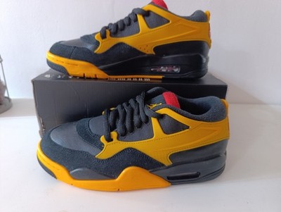 Nike Air Jordan 4 RM Black Yellow (Black/Comet Red/Del Sol) Gr.41 Neu