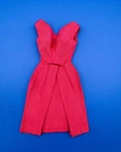 VINTAGE BARBIE CAMPUS BELLE ROSE SILK SHANTUNG DRESS (1964-65) VGC EXC