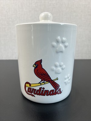 St Louis Cardinals Ceramic Pet Treat Jar 2018 SGA Purina Pooches in the Ballpark
