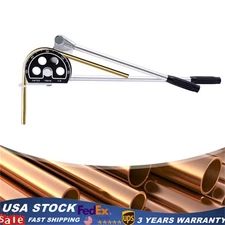3/4" Ratcheting Pipe Tube Bender 0-180° Manual Pipe Bender Bending Tool 19mm