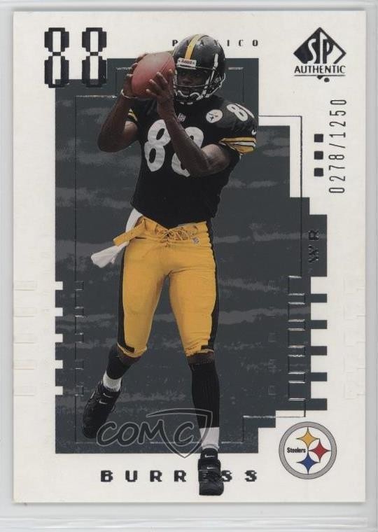 2000 SP Authentic 278/1250 Plaxico Burress #149 06gz