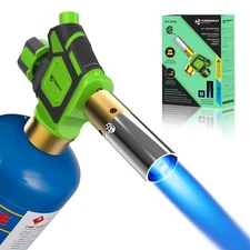 Turbo Flame Torch Head with Igniter - (Cylinder Not Included) for Propane/MAP...