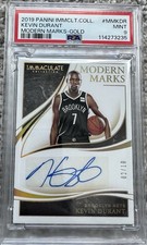 2019 Panini Immaculate Collection Kevin Durant Modern Marks-Gold #/10 PSA 9 POP1