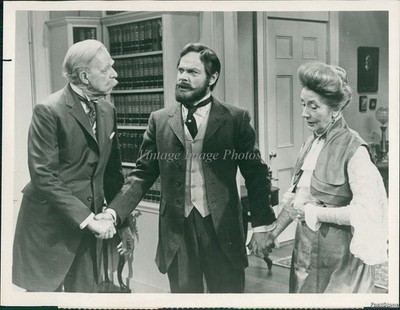 1964 Photo James Daly Alfred Lunt L Fontanne, Magnificent Yankee Television 7X9