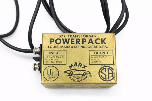 MARX 2108 HO POWERPACK TOY ELECTRIC SPEEDWAYS SLOT CAR TRANSFORMER, VINTAGE  - Picture 1 of 9