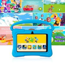 Pritom K7 7 Inch Android Touchscreen Tablet with Silicone Protection Case, Durab