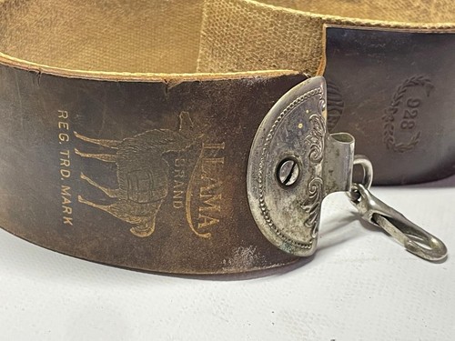 *LLAMA BRAND, LEATHER BARBERS STROP 928, CUT TO 23.75" USED, BELT CLIP #RZ1 - Picture 2 of 9