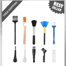 Keyboard Cleaning Brush Set, Anti Static Nylon Dust Brushes Kit 10 Sizes for