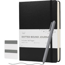 - Dotted Journal Notebook, A5 5.7" x 8.4" , 160 Pages Journaling Notebook with