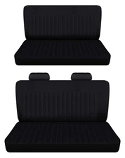 Fits 1969 to 1974 Chevy II  Nova 4 Door Sedan Front and Rear bench seat covers