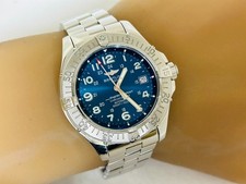 Breitling Superocean A17360 Blue 42mm Automatic Mens Watch Excellent A6234 2