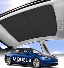 Zanch Tesla Model S Accessories Sunshade Roof [2025 Cooling Tech,Heat Insulation