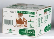 Little Giant 501004 115V 1.1A 70W Direct Drive Aluminum Submersible Pump 205 GPH