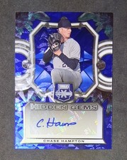Chase Hampton 2023 Elite Hidden Gems Blue Autograph Auto Yankees