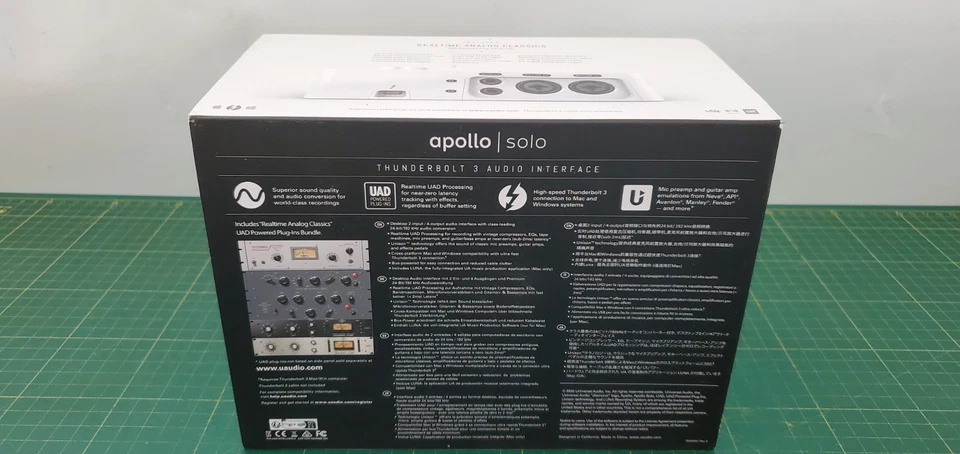 Universal Audio Apollo Solo TB3 2 x 4 Thunderbolt 3 Audio Interface_1.2_5 - Bild 3 von 4