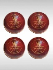 St. Andrews &ldquo;Dukes Quality&rdquo; 4 x Junior 4.75oz Red Cricket Balls 135g (60+ overs)