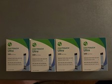 One Touch Ultra Test Strips 4 boxes of 100 CT Exp 12/31/2026