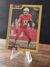 Marketplace image: 2026 Topps Football Michael Wilson Gold Superfractor 1/1.  Cardinals. Mint. SSP