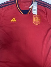 adidas Spain 22 Home Authentic Jersey Team Power Red/Team Navy Blue