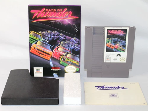 Days of Thunder NES Nintendo Complete CIB! NEAR MINT BOX! Great Condition! Rare!