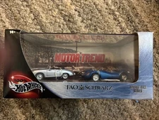 VINTAGE RACING FAO SCHWARTZ Porsche, Scarab, Ferrari Diecast In Display, New