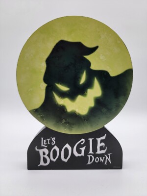 Nightmare Before Christmas  Let's Boogie Down  Table Wall Sign 8'' NEW