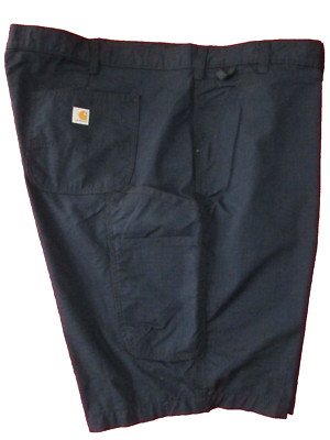 Carhartt Womens Plus size 28W Navy Force Broxton Canvas Utility Shorts 52'' x 11''