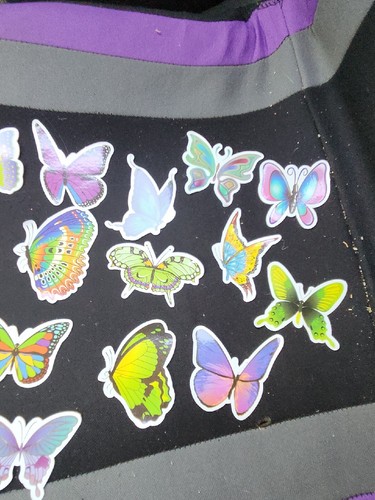 20 pcs Fancy Butterfly Stickers For Laptop Phone Case Decoration Skateboard Cute - Photo 4 sur 4
