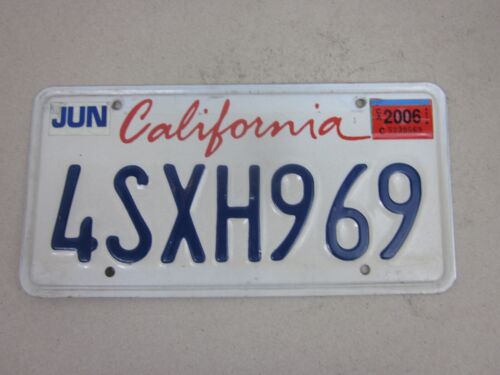 CALIFORNIA 2006 licencia/matrícula EE. UU./Estados Unidos/Estados Unidos/American 4SXH969 - Imagen 1 de 5