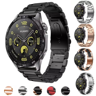 Für Huawei Watch 4/4Pro 3/3Pro GT4 GT3 GT2 GT2e 46 42mm Edelstahl Metall Armband