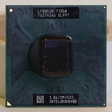 Intel Core Solo T1350 SL99T 1.86GHz 2M 533 M Socket CPU Processor, Good