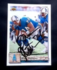 BRUCE MATTHEWS HOF OILERS SIGNED AUTOGRAPHED 1992 UPPERDECK FOOTBALL CARD E