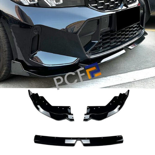 Fits 2023+ BMW 3 Series G20 LCI M Sport 320i 325I ABS Black Front Lip Spoiler