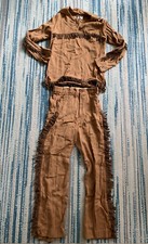 1950'S DAVY CROCKETT ORIGINAL VINTAGE SHIRT PANTS FRINGE OUTFIT TOM SAWYER RARE 