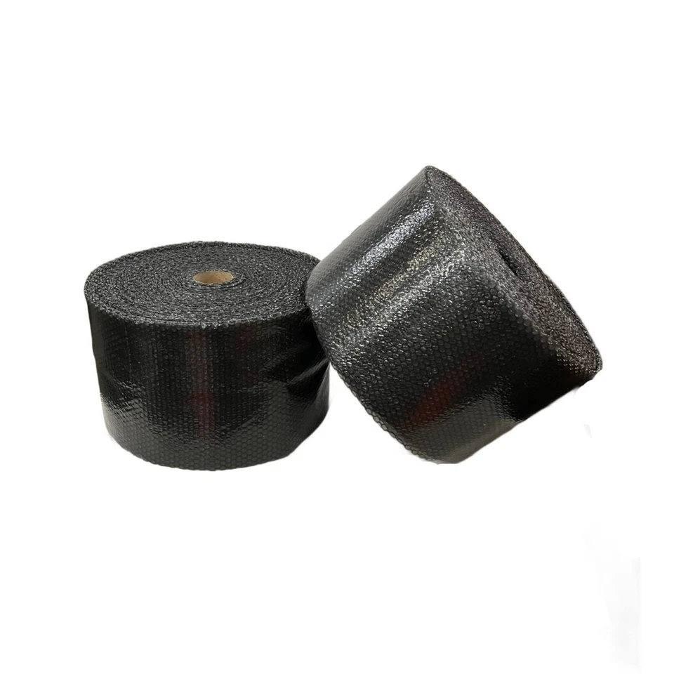 3/16" Small Bubble Cushioning Wrap Black Roll 2100' x 12" Wide 2100FT Perf 12" - Image 3 of 3