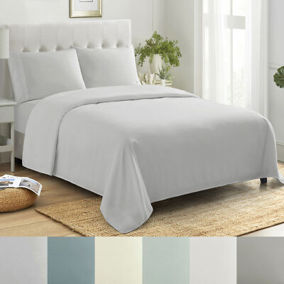 Sweet Home Collection 100% Combed Cotton Percale Sheet Set Made in Egypt 400 TC