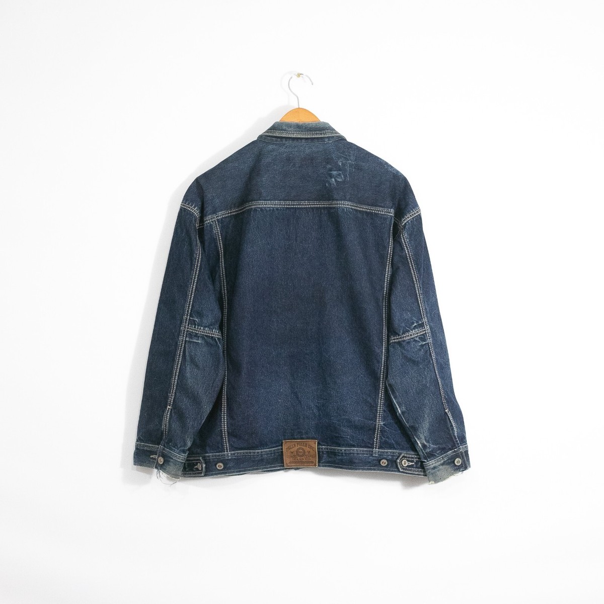 Vintage Pelle Pelle Jean Jacket Mens 2XL Distressed Denim Vintage Pelle Pelle Jean Jacket Mens 2XL Distressed Denim