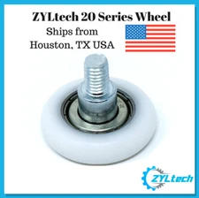 ZYLtech Large 20 Series Aluminum Extrusion Wheel w/ Integrated M6 Shaft