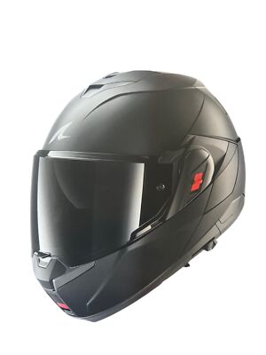 HE8703 MODULARER KLAPPHELM SHARK 180° OXO DARK SHADOW MATT BLACK SCHWARZ MATT