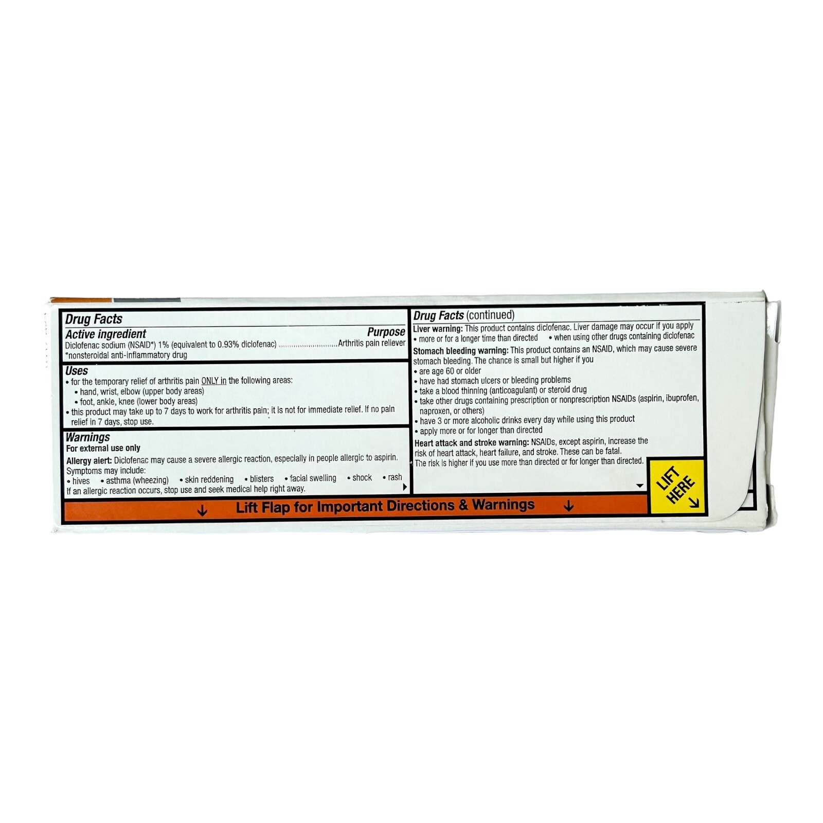 Voltaren Arthritis Pain Reliever Topical Gel 1.76 oz Daily Treatment