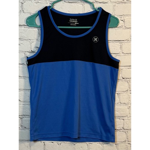 Hurley Tanktop sportlich ärmellos Activewear Top blau schwarz Large