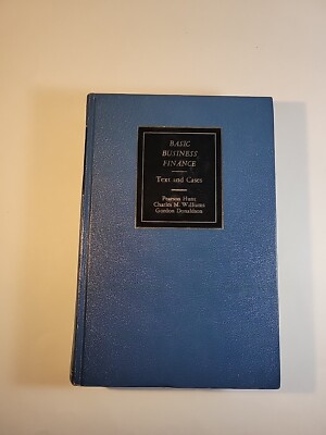 Basic Business Finance Text And Cases  Pearson Hunt (Hardcover, 1973) 