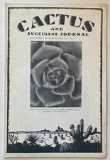 Cactus and Succulent Journal Vol. 33 N. 5 September-October 1961 - - L.Z.