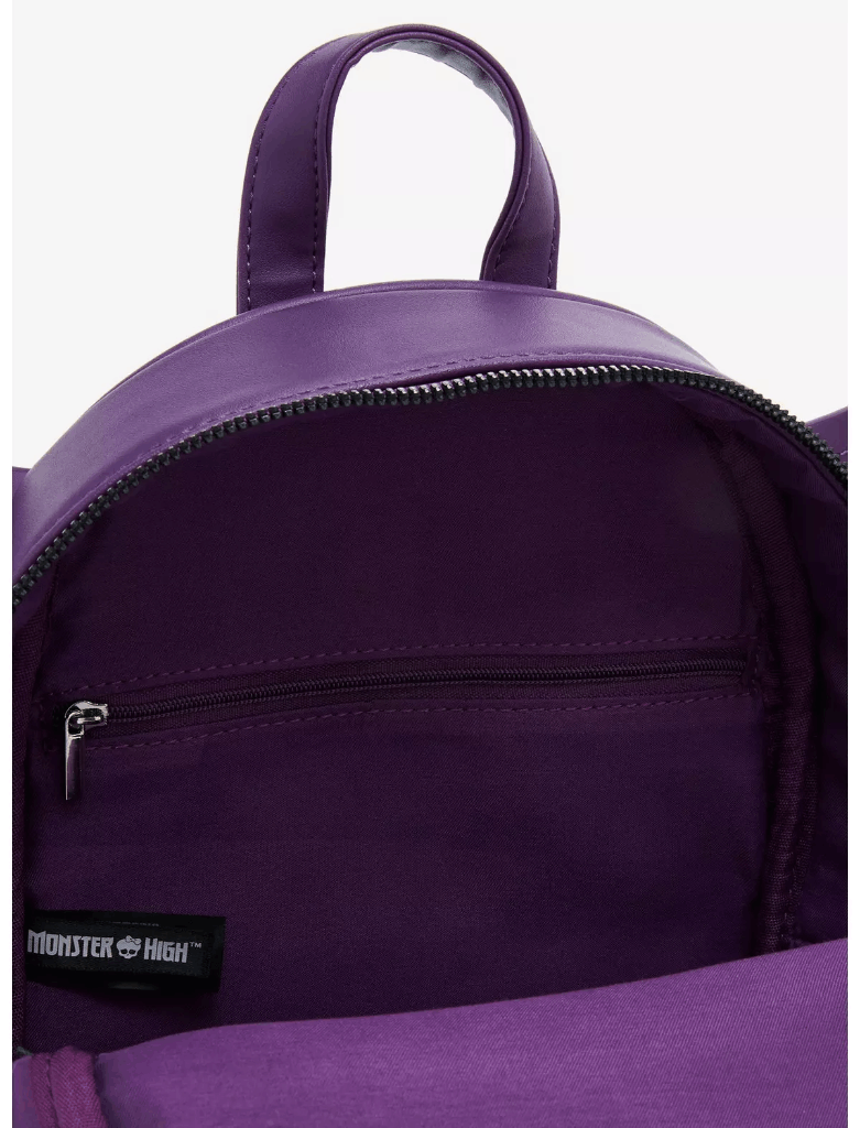 Monster High Draculalaura count fabulous mini purple backpack faux leather Monster High Draculaura Count Fabulous Figural Mini Purple  main image 4