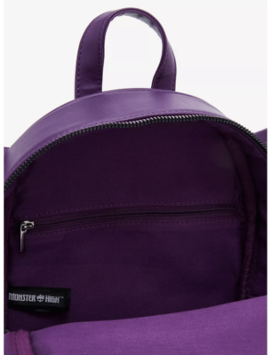 Monster High Draculalaura count fabulous mini purple backpack faux leather Monster High Draculaura Count Fabulous Figural Mini Bag  main image 4